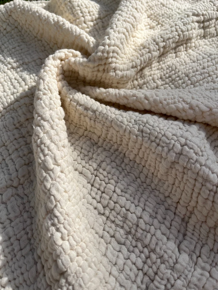 Muslin Fabric By 2 Meters - Organic Muslin Fabric - Baby Cotton Muslin - 4 Layer - Image 2 of 4