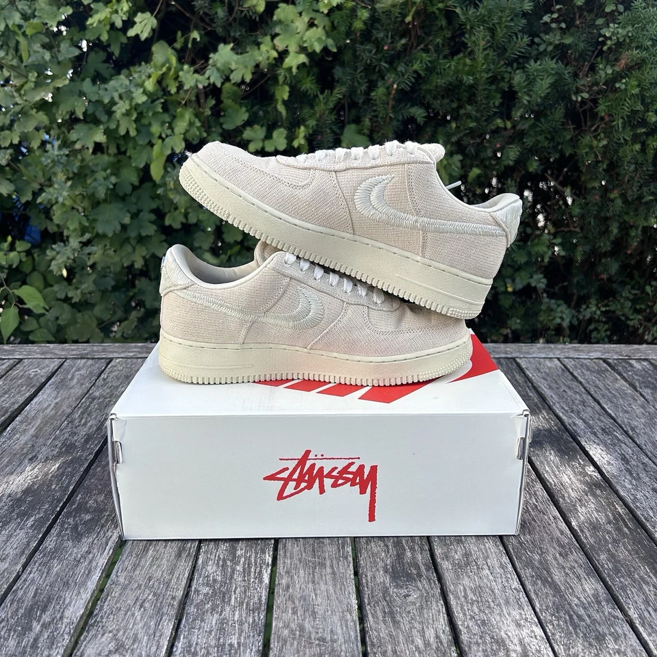 Nike x Stussy Air Force 1 Low 'Fossil' CZ9184-200 talla 8,5 para hombre Foto 3 de 4
