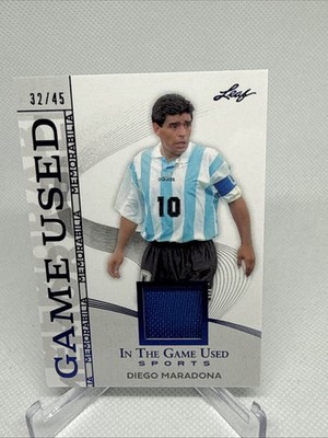 Leaf 2025 Diego Maradona In The Game Used Memorabilia GM-14 32/45 Argentina