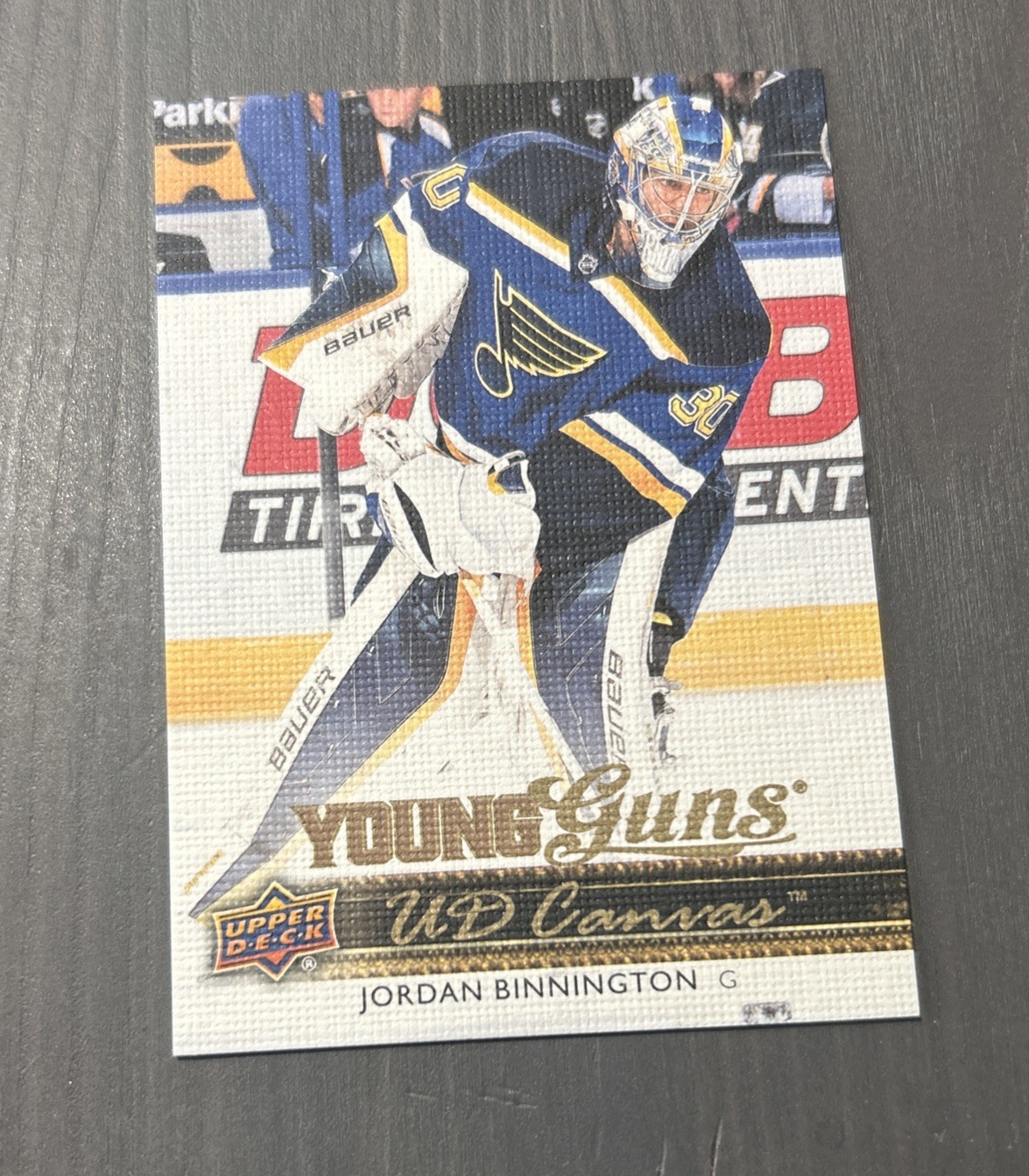 2014-15 UPPER DECK Jordan Binnington RC ROOKIE YOUNG GUNS CANVAS C230