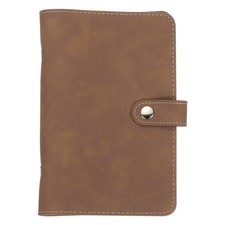 PATIKIL A6 PU Leather Binder Cover 6 Ring Loose Leaf Brown