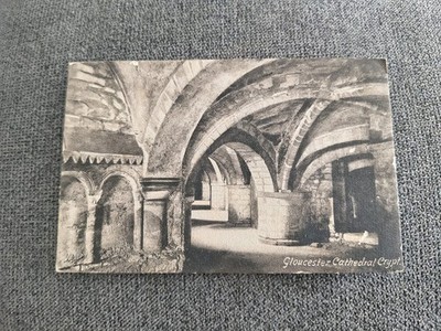 Gloucester Cathedral Crypt UK Postcard