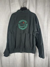 Masters Collection Jacket 1998 Size Large Vintage Black Green Cotton RARE EUC