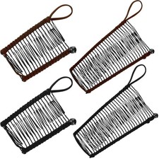 4 Pcs Banana Hair Clips for Women Large Small Comb Vintage Clincher Banana Grip