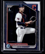 JACOB COZART 2024 BOWMAN DRAFT CHROME RC CLEVELAND GUARDIANS #BDC-30