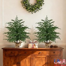 Realistic Norfolk Pine Tree Indoor Outdoor Holiday Decoration Weather Resistant