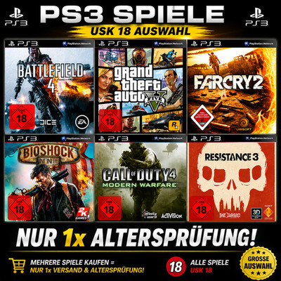 PS3 / PlayStation 3 Spiele USK 18 Große Auswahl ab 4,99    nur 1x Versand zahlen