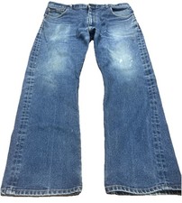 Levis 517 Jeans Mens 36x30 Bootcut Med Wash Fade Distressed Grunge Stretch CBK