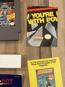 Pin Bot (Nintendo NES, 1990) CIB Complete w/ Poster & Inserts Tested Works