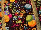 Handcrafted-Quilted Table Runner-HappyBirthday-Balloons, Multi-Colored, Green — photo 8