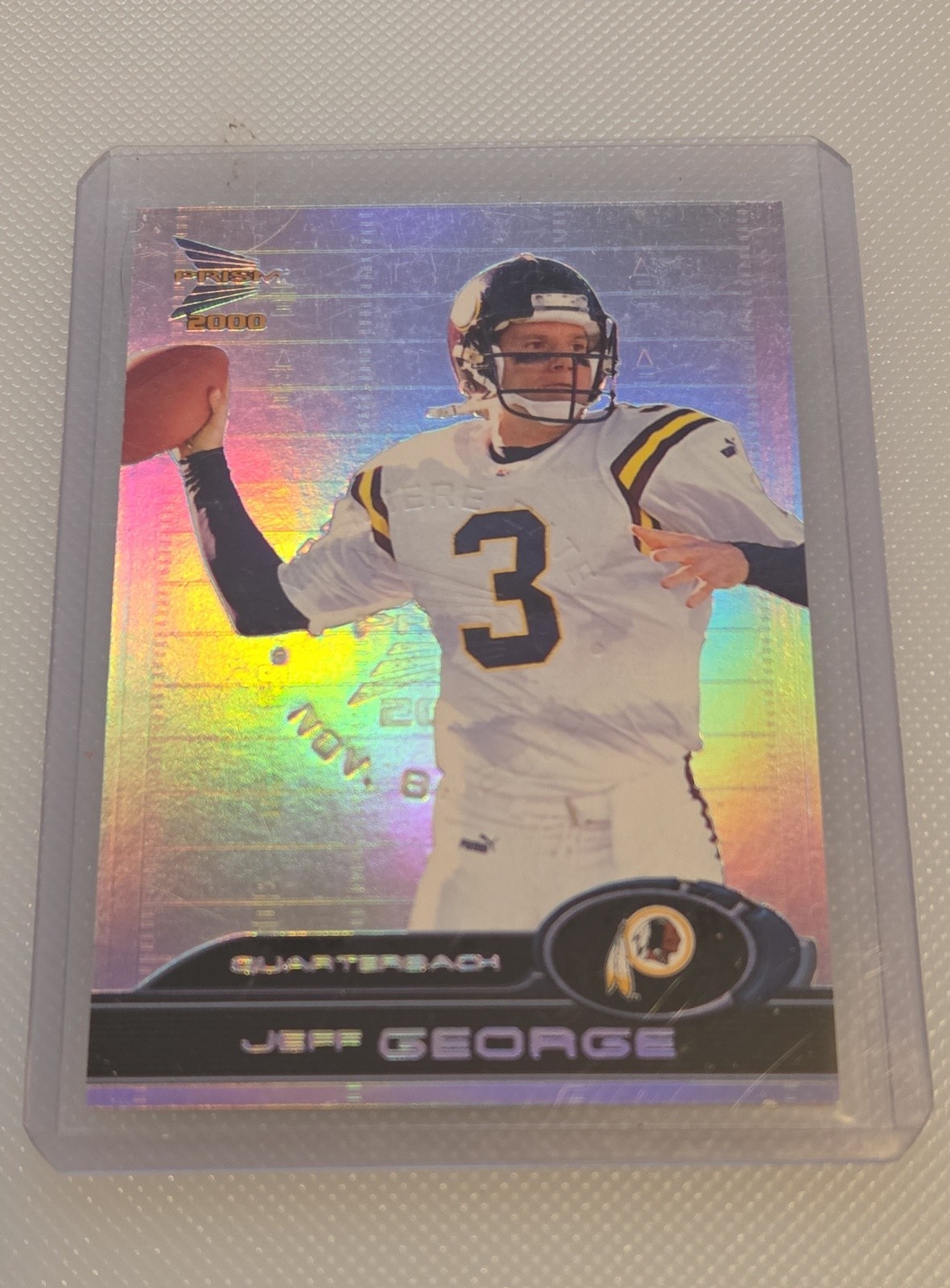 #28/138 2000 Pacific Prism Prospects Jeff George #97 Premiere Date Vikings Prizm