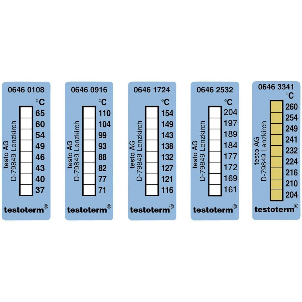 Bandelette thermique testo testoterm 37-65 °C pour éviter les pannes de moteur
