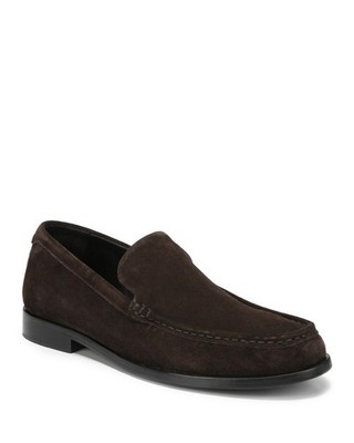 Vince Men\'s Miles Suede Moccasin-style Loafer Slip on Shoes Cocoa Brown US sz 12 Vince Miles Suede Loafer Men main image 2