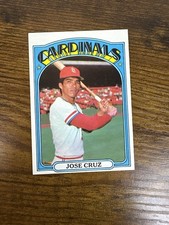 Topps 1972 Jose Cruz Base #107 St. Louis Cardinals Baseball Trading Card