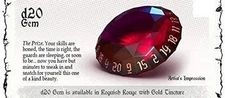 Gem Roguish Rouge D20 Dice