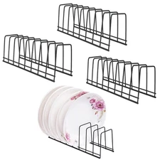 4 Pack Pot Lid Holder Kitchen Organizer Cabinet Rack Suitable for Bakeware Dish