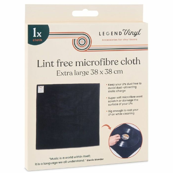 Legend Vinyl Vinyl Record Lint-Free Microfibre Cloth (single)