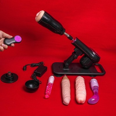 Sex Machine 6 Attachments Portable Automatic Sex Toy Men Women Masturbator  Dildo | eBay