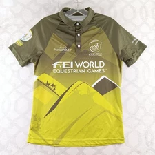 Horseware Ireland 2018 World Equestrian Games Polo Shirt Mens Extra Small Green