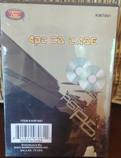 Black Plastic Case Box for CD/DVD/PC Media Case 1ea 4 Piece Pack New