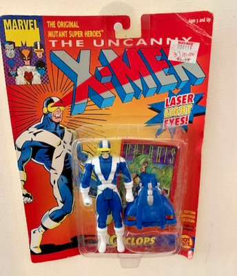 Toy Biz 1993 X-Men Series 3 Cyclops Blue & Yellow Laser Light Eyes 5'' 4944