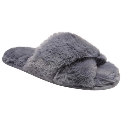 Mule Sliders Slippers Open or Closed Toe Soft Faux Fur Fluffy/Sherpa Lined