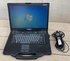 Panasonic ToughBook CF-52 Laptop Win XP + 7 DUAL BOOT rs-232 DVD Core i5 120 ssd