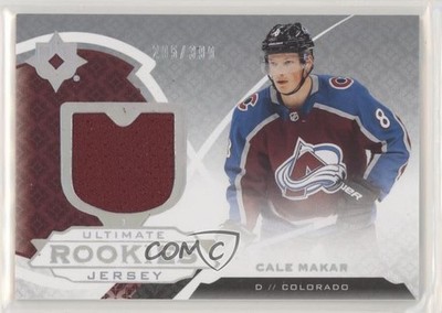 2019 Upper Deck Ultimate Collection Rookies Jerseys 205/399 Cale Makar #190 08ju