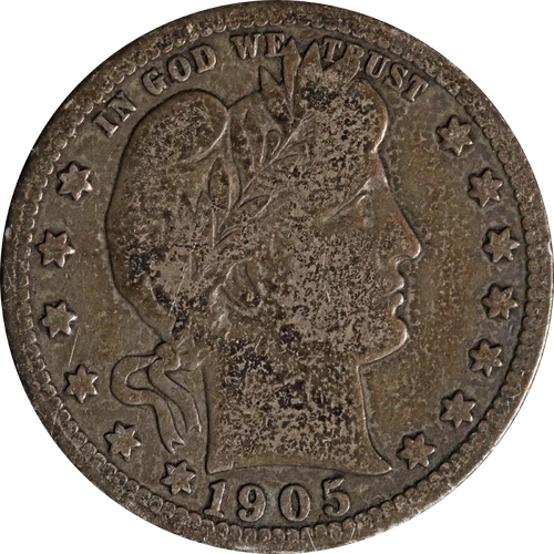 1905-S Barber Quarter