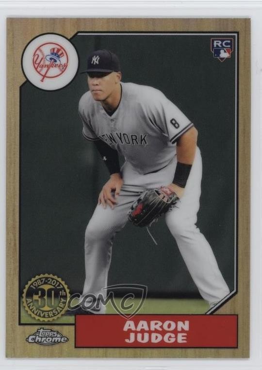 2017 Topps Chrome 1987 Design Aaron Judge #87T-8 0r4