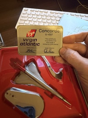 Virgin Atlantic Concorde G-VSST Model Ltd Edition 2003 Diecast Gemini Jets Tin 