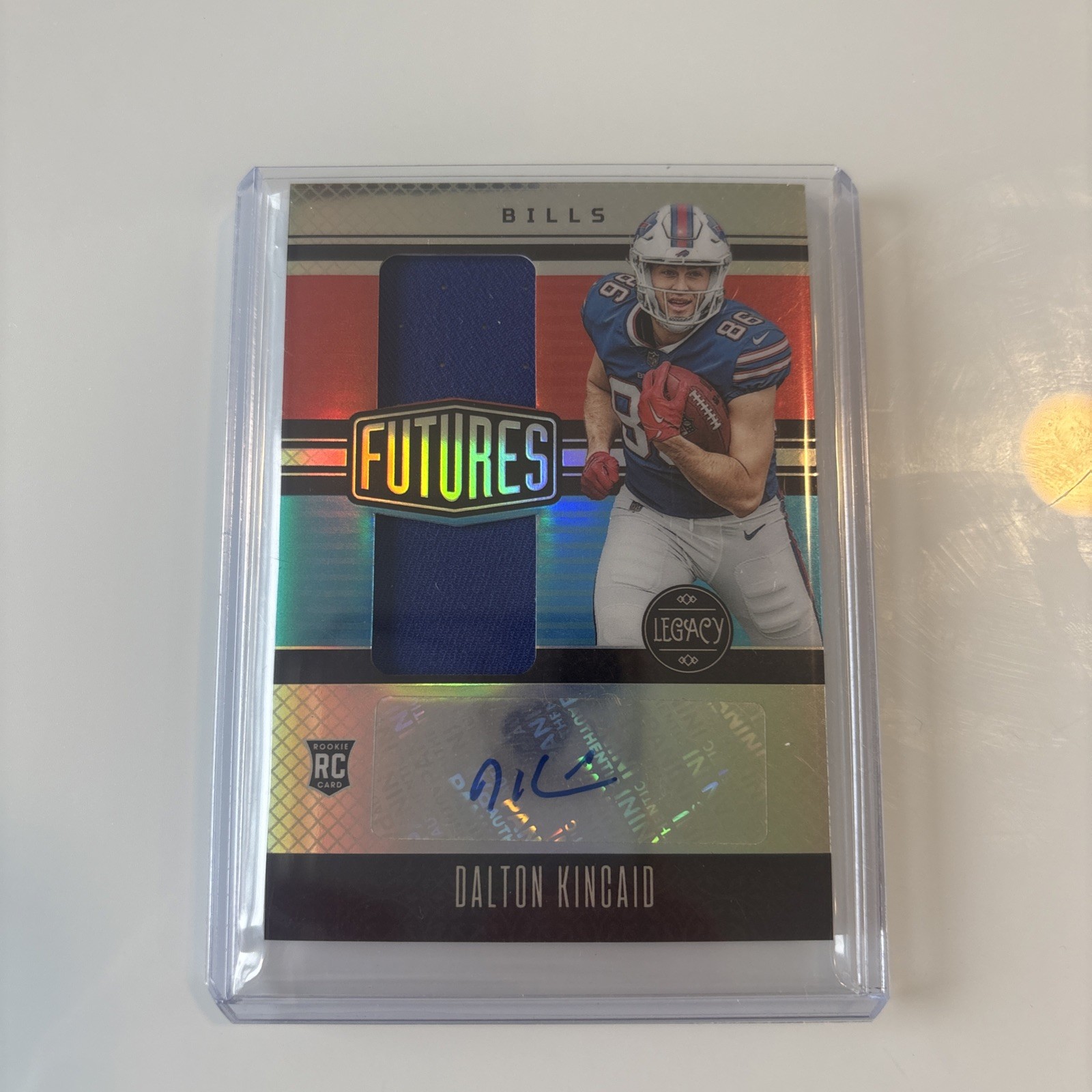 2023 Panini Legacy - Futures Dual Patch Auto Silver #FDA-5 Dalton Kincaid /249