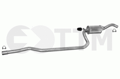 Silencieux intermédiaire Ford Fiesta à flux optimisé pour moteurs essence 1.1 et 1.3 de 1989-1996