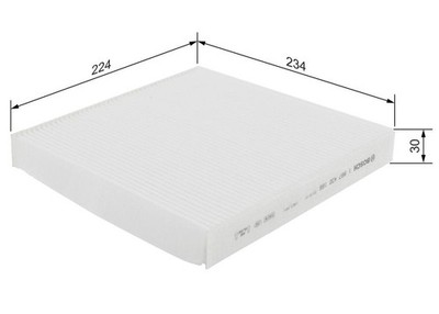 BOSCH 1987432166 Interior Air Filter Fits Honda