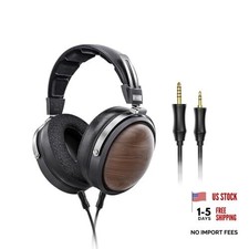FT1 32  Large Dynamic Driver Headphones with Solid Wood Cups Black