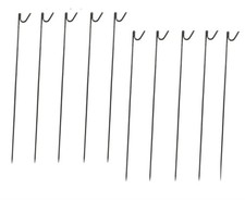 Steel Metal Barrier Fencing Pins 1.25M x10 (8MM - 10MM Safety Fence Post Stakes)