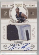 2010-11 Playoff National Treasures Century Gold 15/25 Xavier Henry #212 Auto p1r