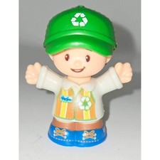Fisher-Price Little People Recycling Worker Figure &ndash; Green Cap