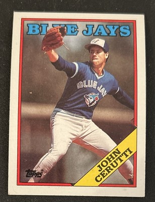 1988 Topps John Cerutti Baseball Card #191 Blue Jays Pitcher GD O/C