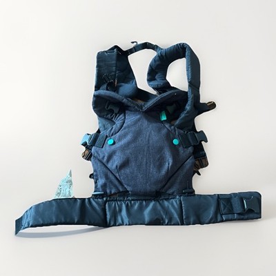 Infantino Flip 4-in-1 Convertible Baby Carrier Adjustable, Ergonomic Black Navy 
