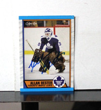 1989 OPC O-PEE-CHEE ALLAN BESTER SIGNED AUTOGRAPHED  # 271 LEAFS