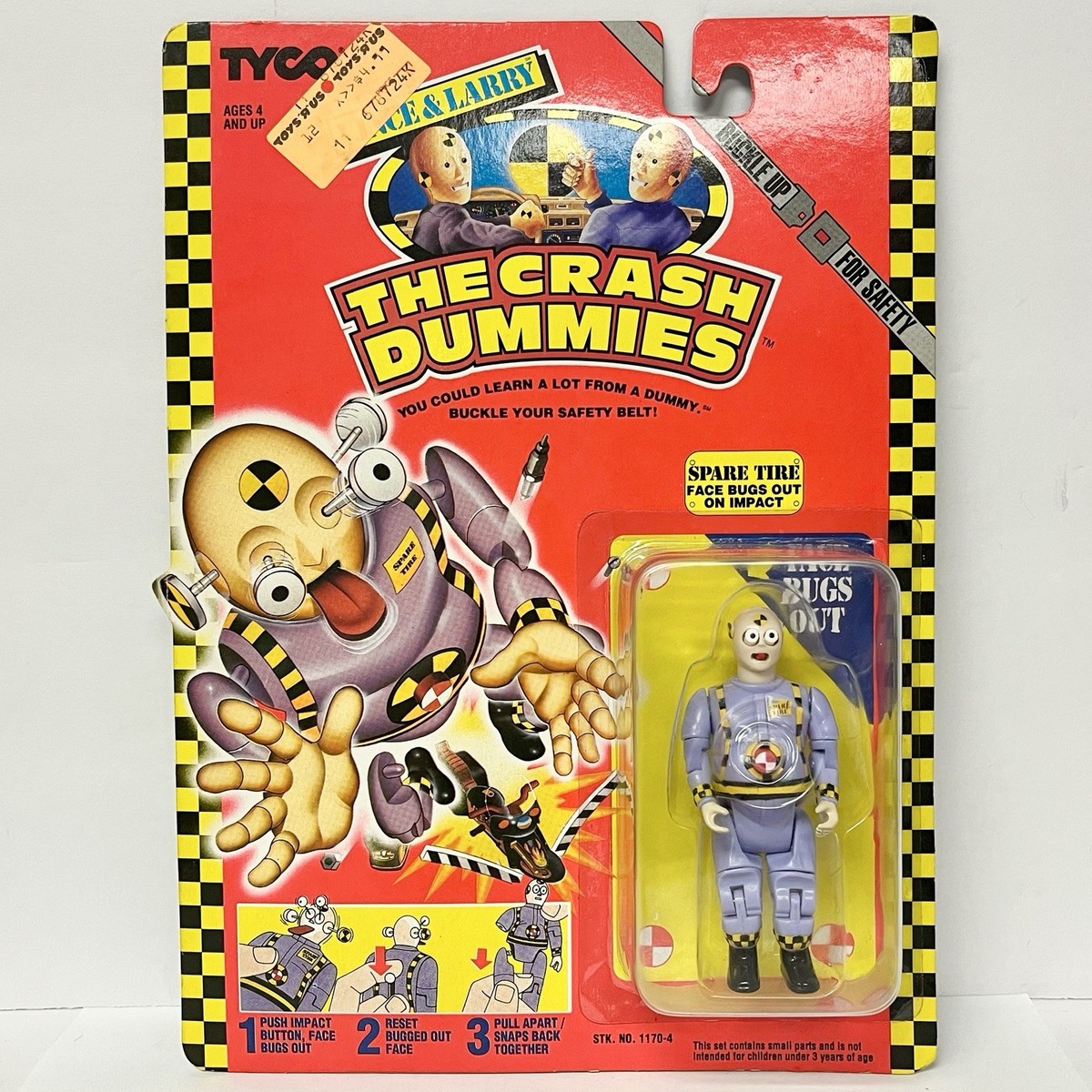 ヨネザワ CRASH DUMMIES ジャンボットレッカー No.36 日本版 Tyco Crash Dummies LOT 1991 1992 - Larry, Vince, Spare Tire, Bot
