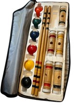 Sportcraft Croquet Set Leisure Series Model 02040 Missing 1 Head Hammer/wickets