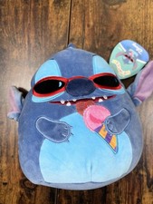 Disney Squishmallows Stitch Plush Sunglasses Snow Cone 2025 Jazwares 10" Aloha