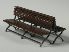 Wartebank , zweiseitig,   Bausatz,  Polystyrol cnc gefräst,  Spur G   M 1:22,5