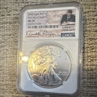 Eagle 2020 S$1 MS70 Signature Coin Ronald Reagan NGC