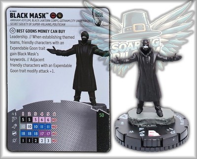 DC Heroclix  BLACK MASK  - 012 -  COMMON Fight For Gotham City Set SHIPS 7/6