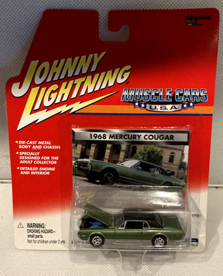 Johnny Lightning 1968 Mercury Cougar Muscle Cars USA Diecast 1:64 Green