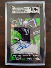 2023 Topps Composite Sebastian SGC 10/9 Janikowski Resurgence Green Auto /25