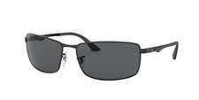 Ray-Ban RB3498 Mens N/A Sunglasses - Matte Black / Polar Gray - Authentic New